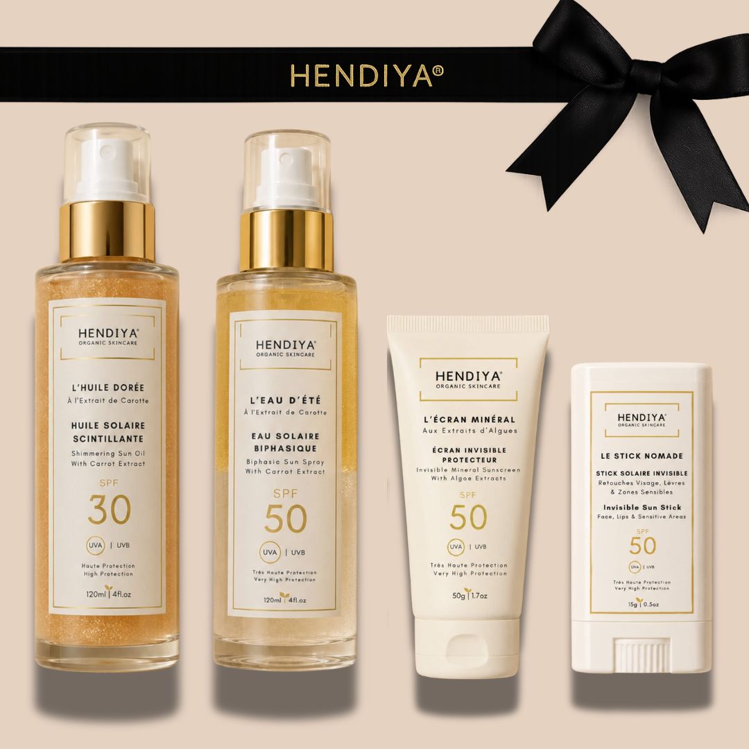 Coffret d'Été - Rituel solaire bio Hendiya, protection et éclat du bronzage