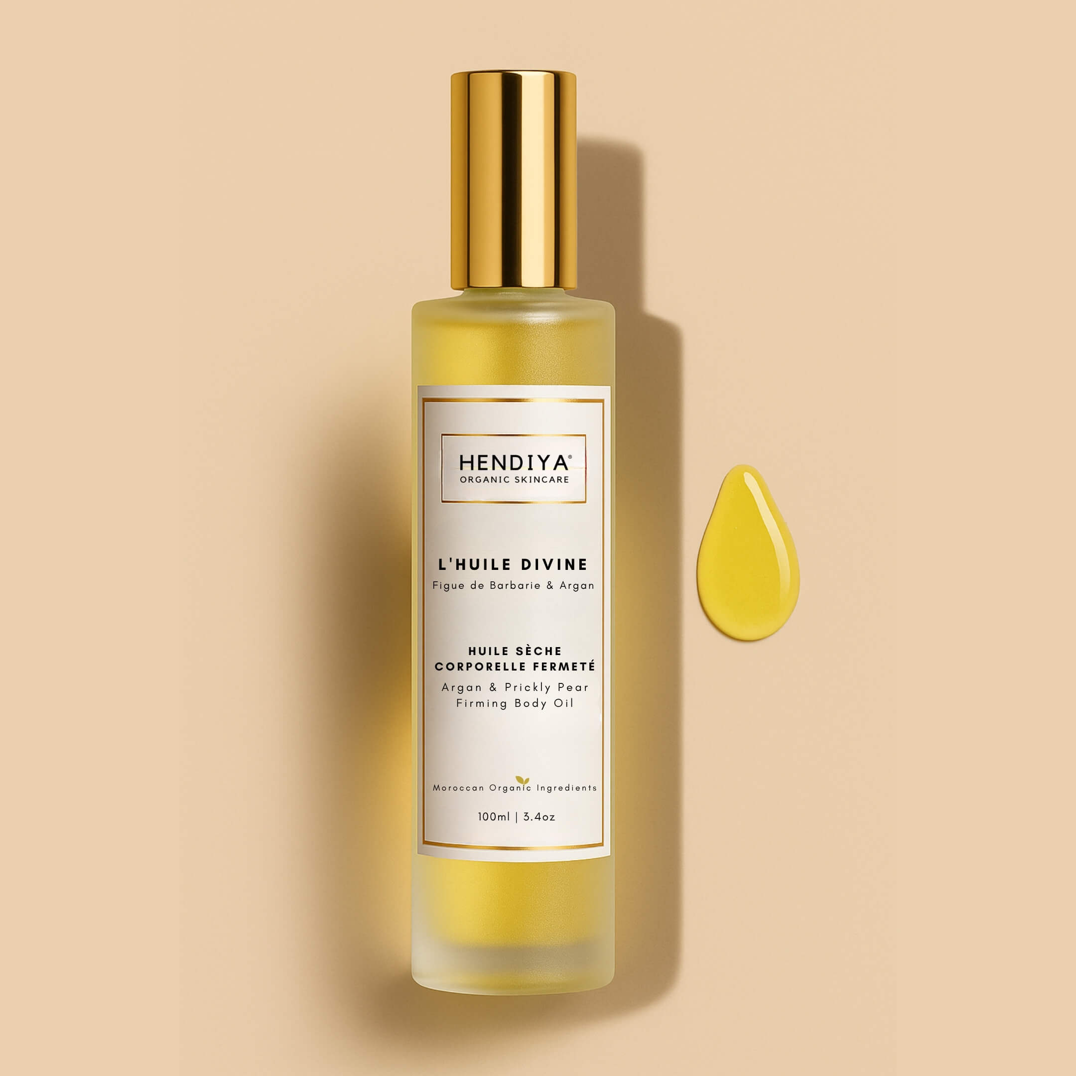 L'Huile Divine - Huile Sèche Corporelle Fermeté - Figue de Barbarie, Argan & Fleur d'Oranger