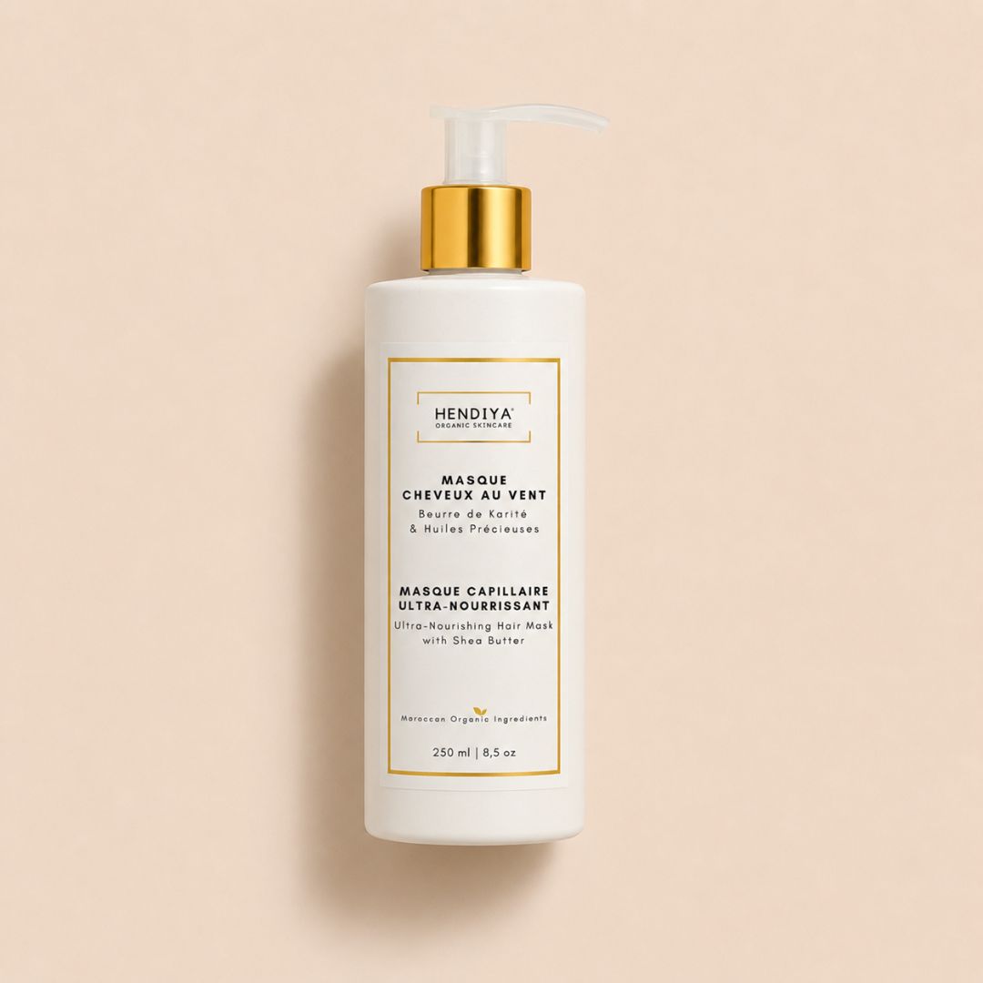 Masque Cheveux au Vent - Masque Capillaire Ultra-Nourrissant au Beurre de Karité & Huiles Précieuses