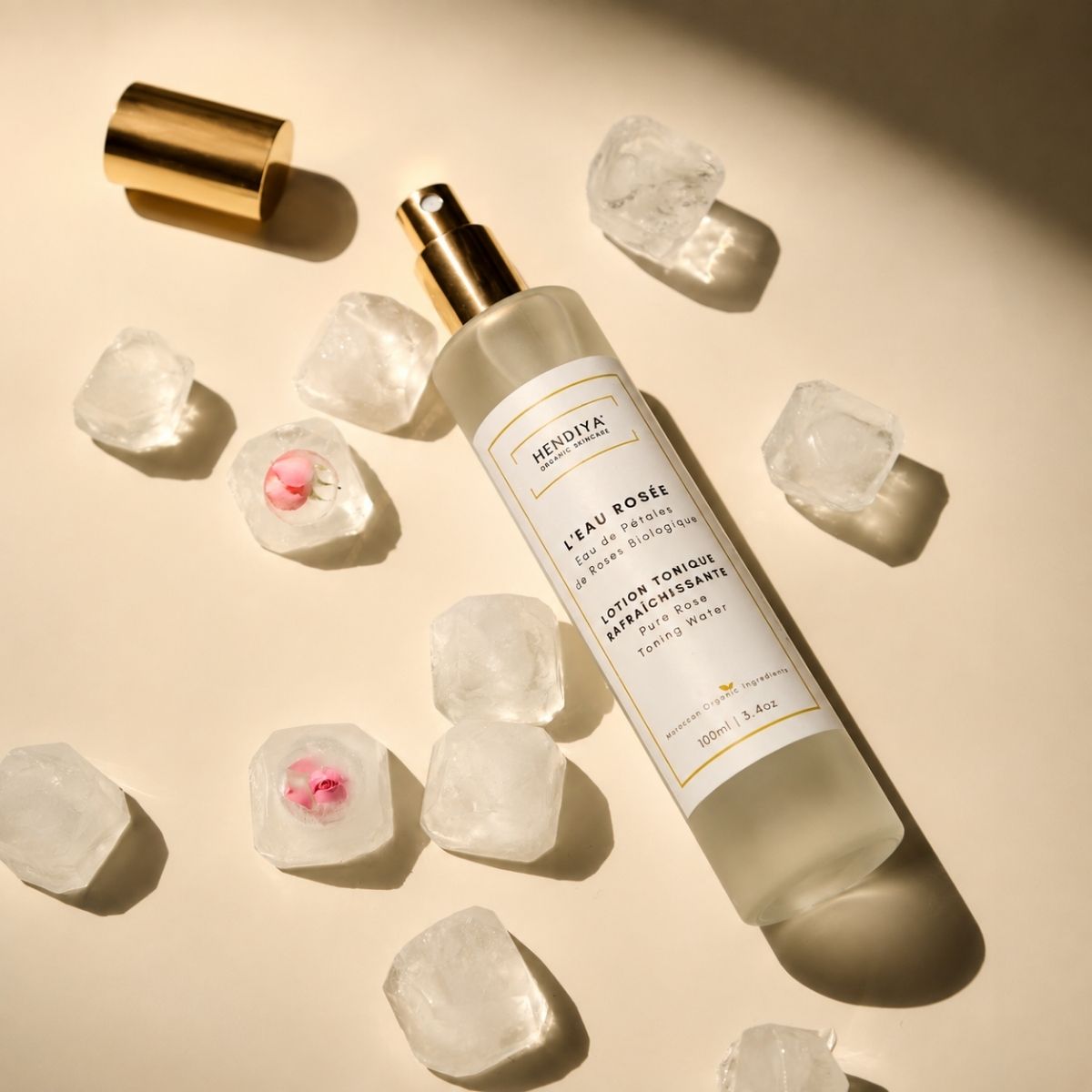 L'Eau Rosée Hendiya, a cooling, toning effect on the skin
