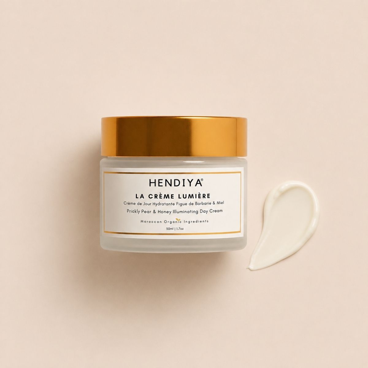 La Crème Lumière, Hendiya's organic hydrating day cream with prickly pear and honey