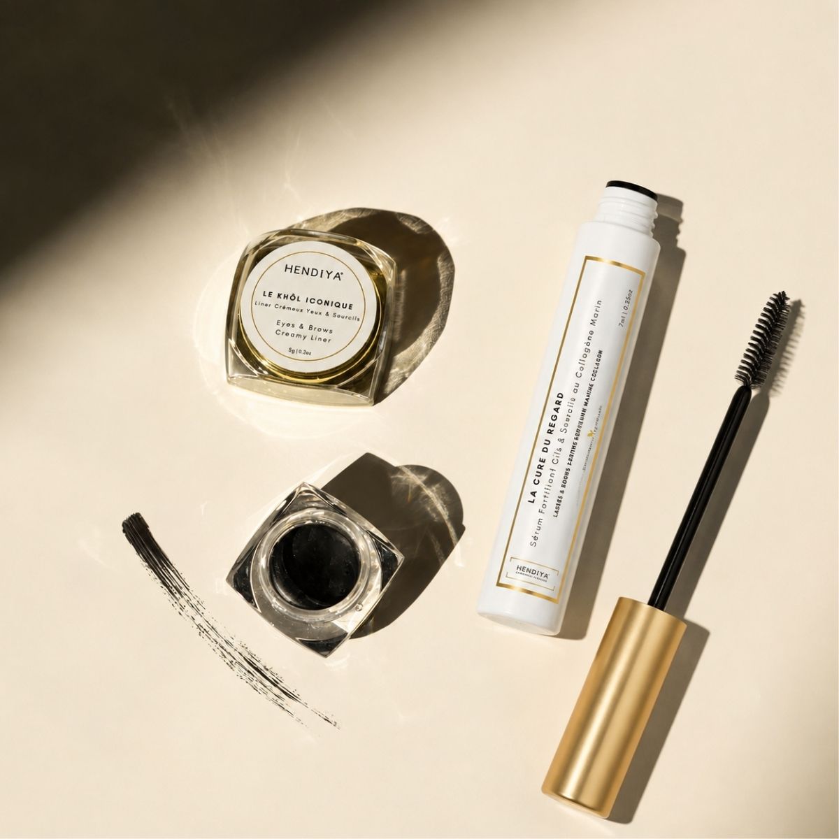 Natural eye care routine by Hendiya: Le Khôl Iconique and mascara